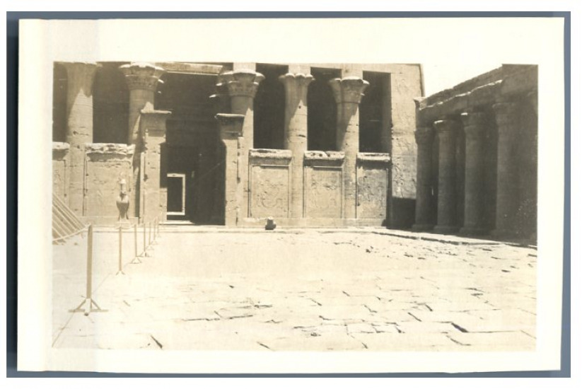 Egypt, Temple of Horus (Edfu) Vintage Silver Print. Silver Print 