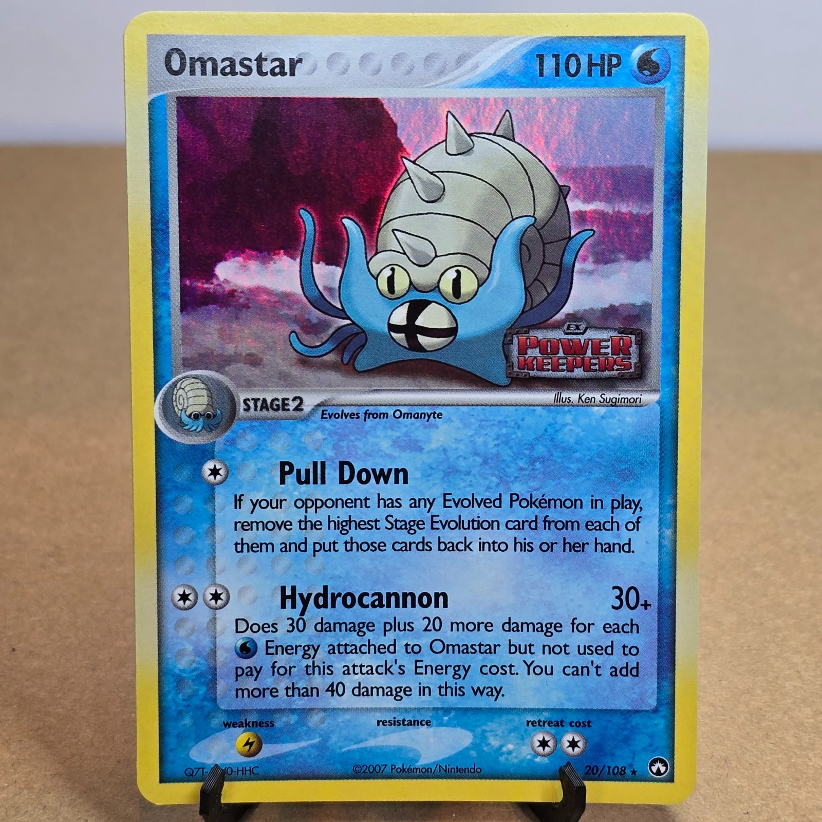 2007 Pokemon EX Power Keepers Omastar 20/108 2007 Pokemon EX Power Keepers Omastar 20/108