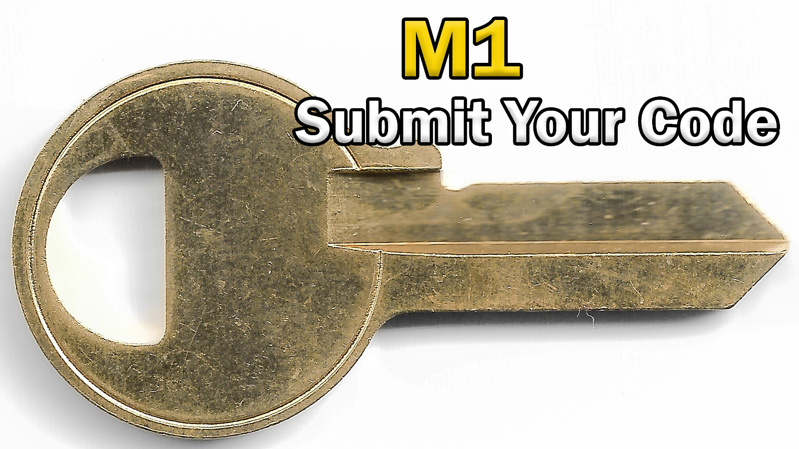 Master Lock (M1) 4 Pin Code Cut Key | Send Your Code, We Cut It | 