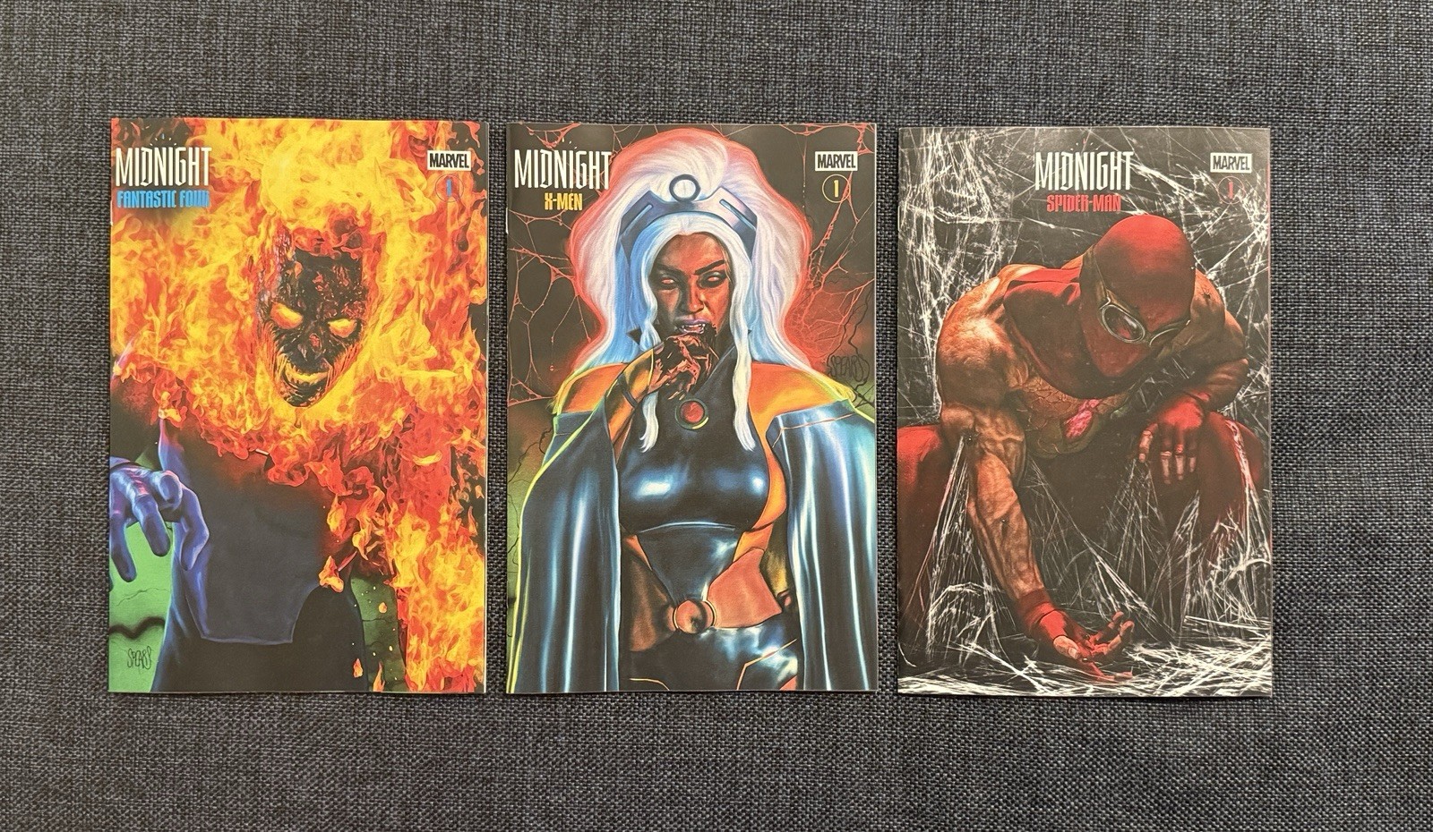 Marvel Midnight Set NYCC 2026 X-Men, Spider-Man, Fantastic Four Spears Variants