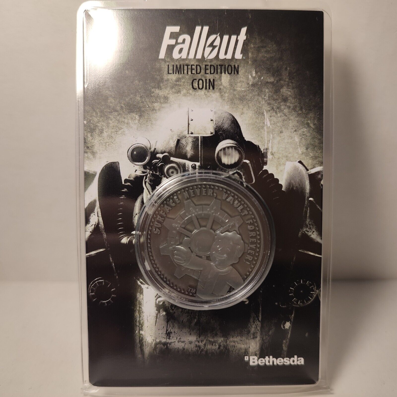 Fallout Surface Never Vault Forever Coin Official Bethesda Collectible Badge