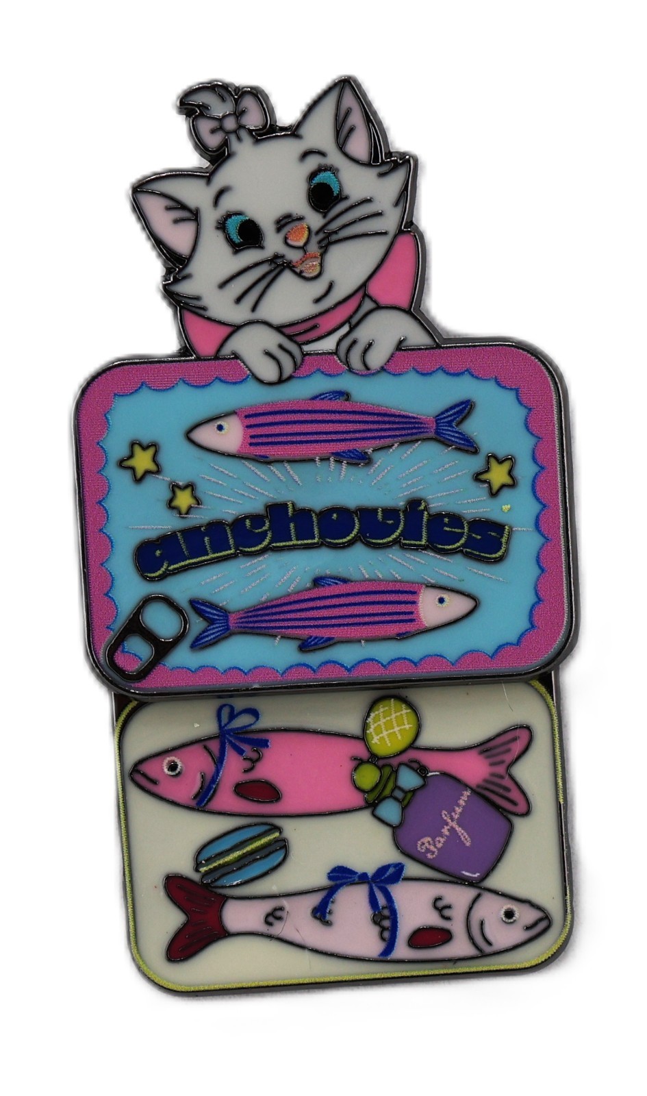 Disney Cats & Dogs Marie Anchovies Slider Pin