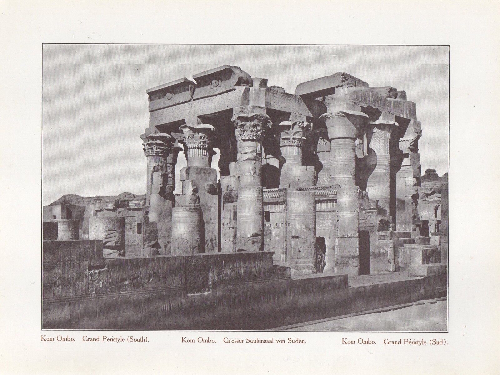 Vintage Antique Print of Egypt 1900's - 