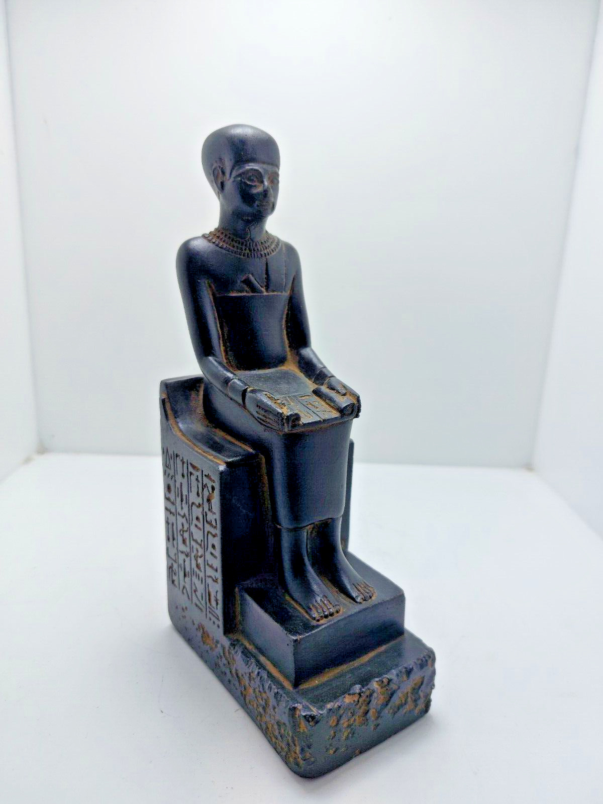 Ancient Egyptian Antiquities Rare Statue King Imhotep Pharaonic Egyptian BC