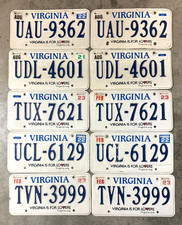 Bulk Lot of 5 Virginia License Plate Pairs ........ VIRGINIA IS FOR LOVERS picture