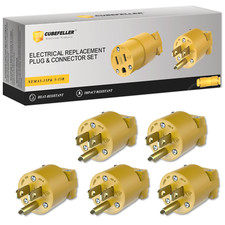 Extension Cord Ends Male Kit, Replacement Plug, 3 Prong, 15Amp, 125Volt, NEMA 5- picture