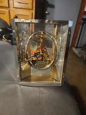 Seiko Quartz Skeleton Mantle/Desk Table Clock QAW110 G Keeps Perfect Time 8