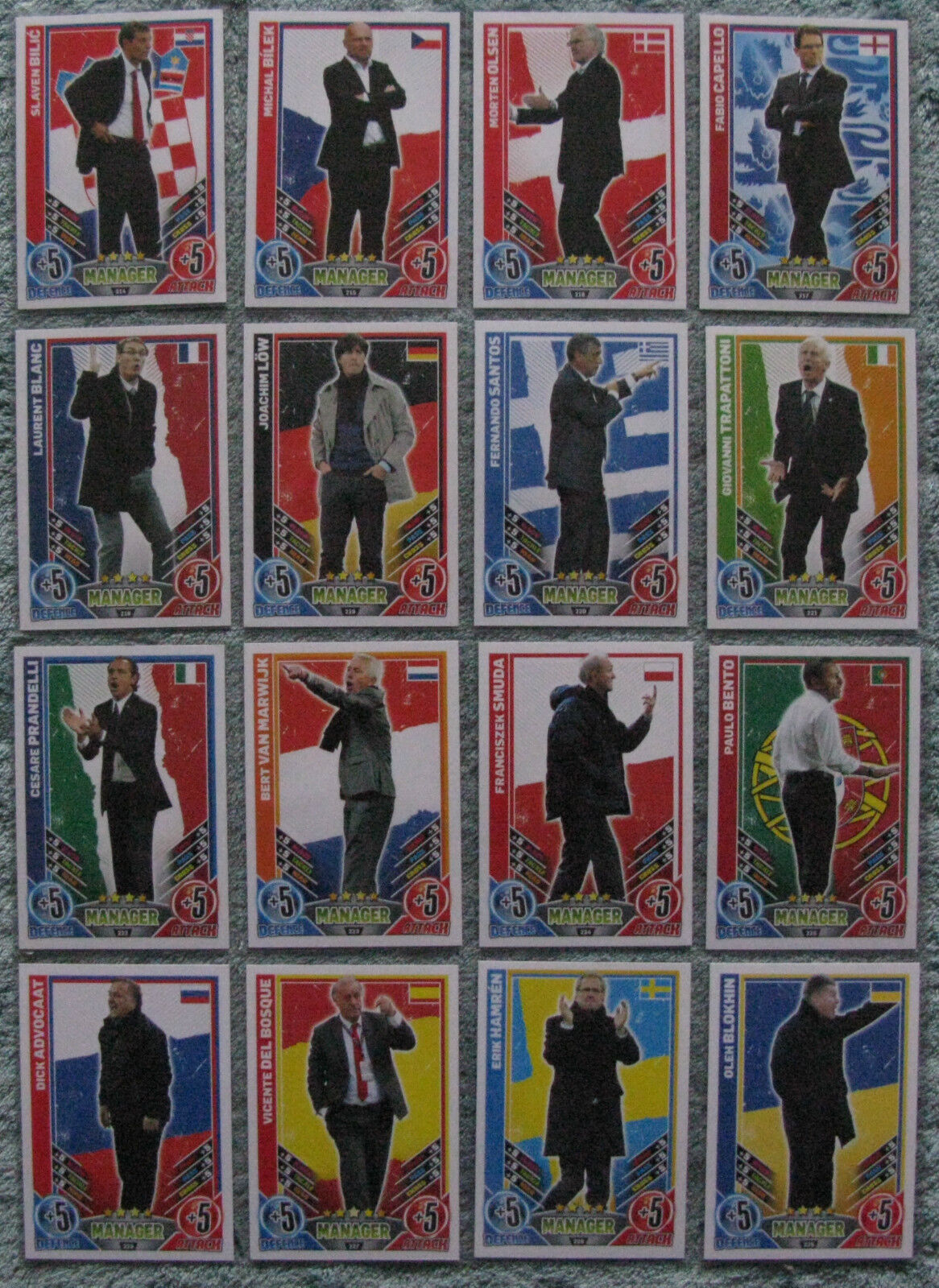Match Attax TCG Choose One 2012 Manager Card from List (Euro 2012)