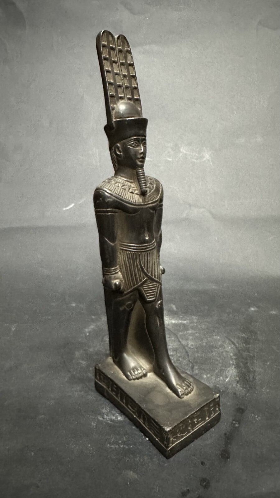 Ancient Egyptian Mythology God Amun Ra Unique Statue Pharaonic Egyptian BC Ancient Egyptian Mythology God Amun Ra Unique Statue Pharaonic Egyptian BC