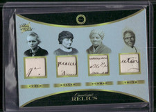2024 Pieces Of The Past 1800's Edition Quad Relic Curie Keller Tubman Truth #198 picture