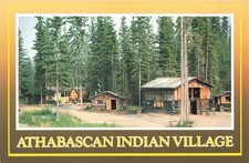 Postcard Alaska Athabascan Indian Chena Village Nomadic Hunter-gatherers picture