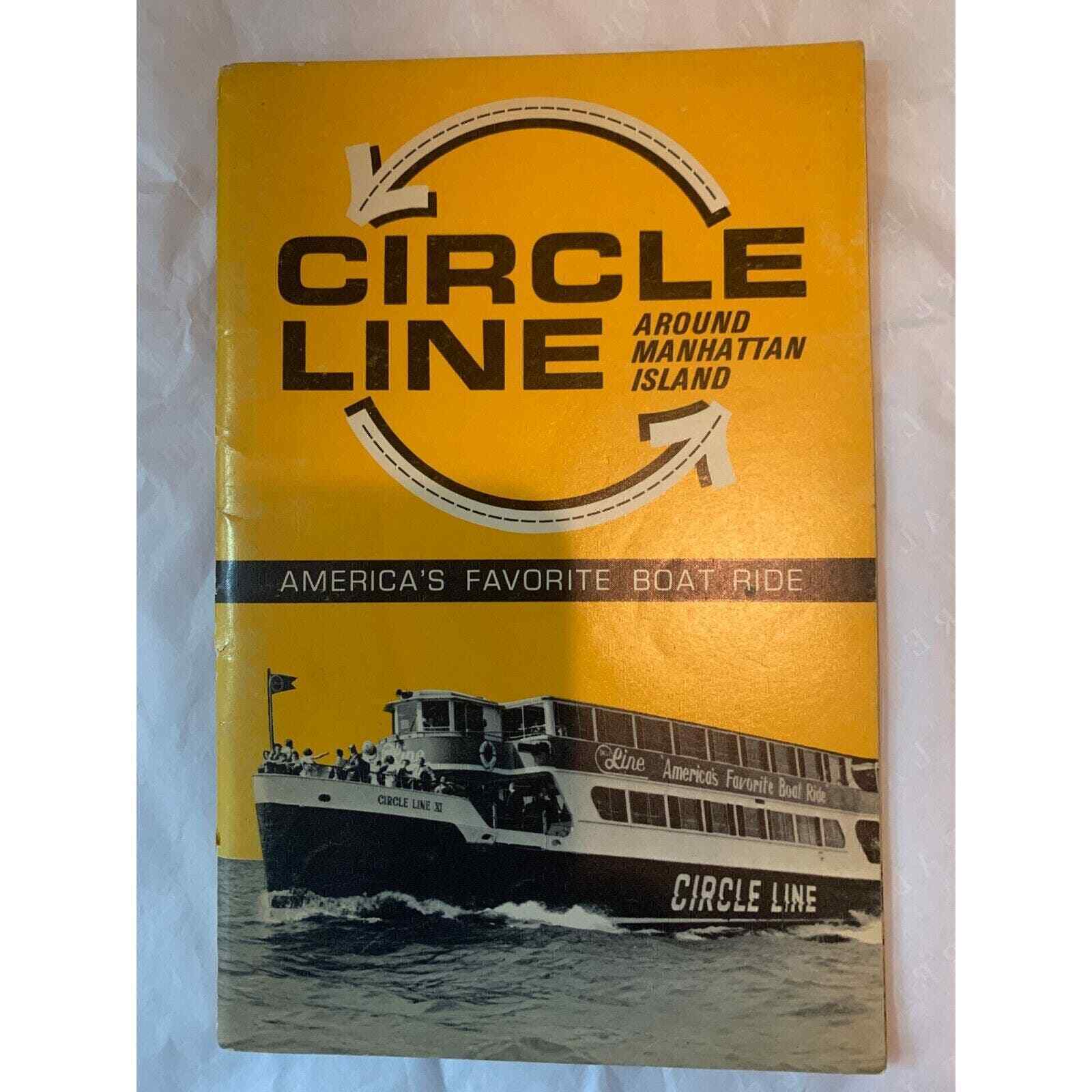 1966 CIRCLE LINE Boat Ride Cruise Around Manhattan Island NYC Program Booklet