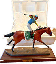 Breyer American Pharoah Artist’s Resin #9180 Gallery Series w/ COA & Base NIB picture