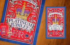 2022 Queen Elizabeth II Platinum Jubilee 70 Cotton Crown Tea Towel Gift Souvenir picture