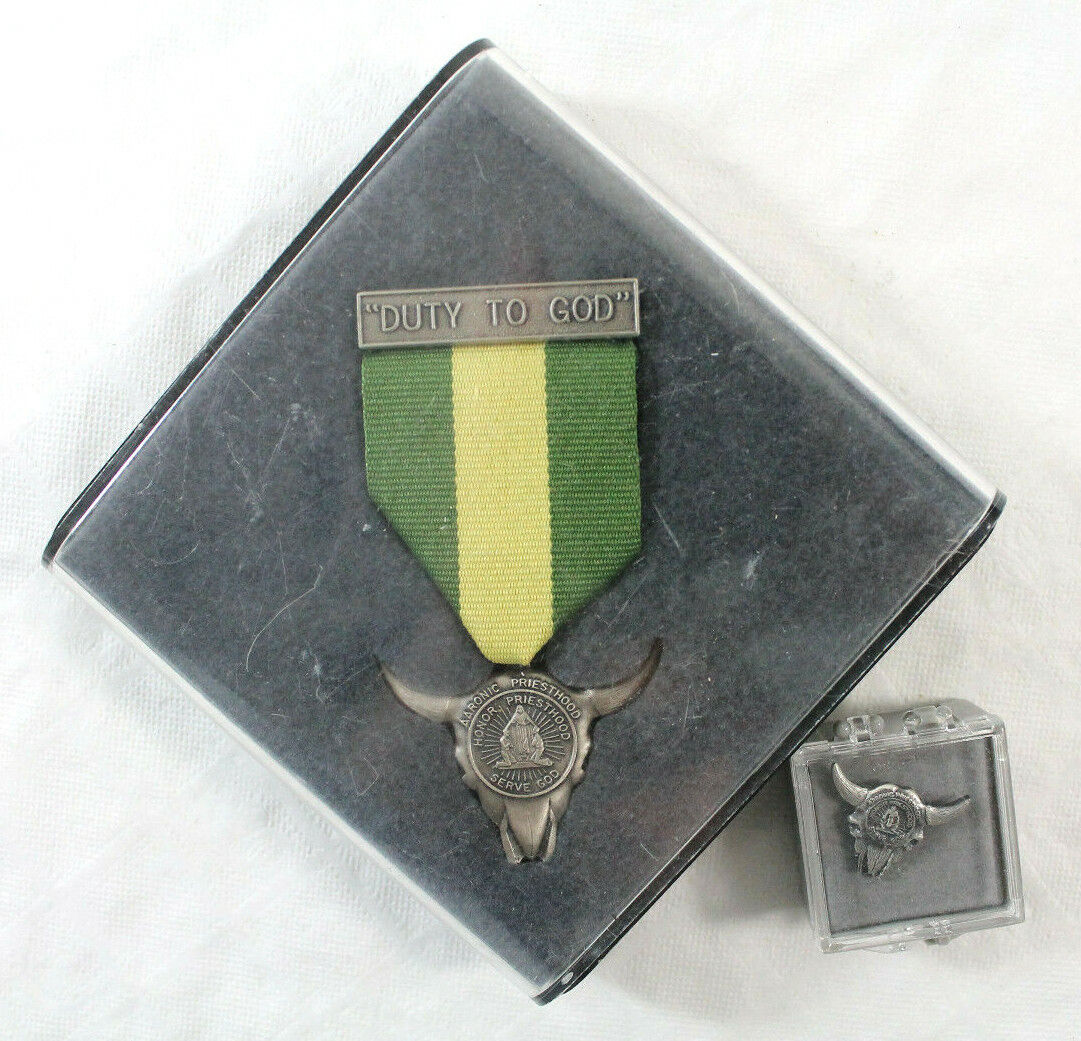 Duty to God Aaronic Priesthood LDS Mormon Boy Scout BSA Medal Ribbon Pin Award