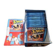 1996 Fleer/Skybox/Panini X-Men Sanctuary Pack Sticker Partial Box 65 Packs picture