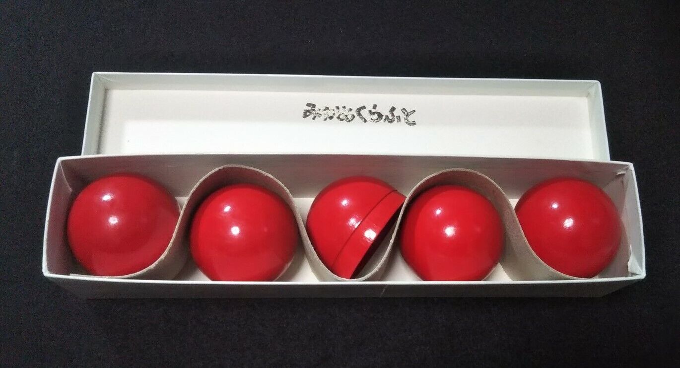 Mikame Craft Finest Limited edition Billiard Ball Set (Red, Diameter 42mm)