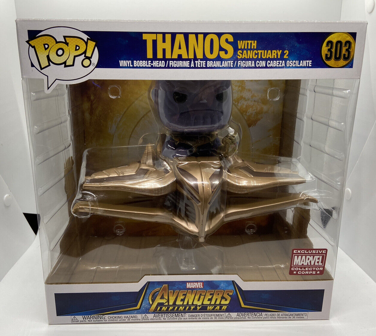 Marvel • #303 THANOS w/SANCTUARY 2 • Avengers Infinity War • Collector Corps Exc