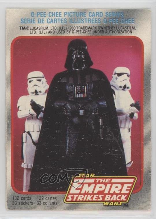 1980 O-Pee-Chee Star Wars: The Empire Strikes Back Introduction #1 0lk4