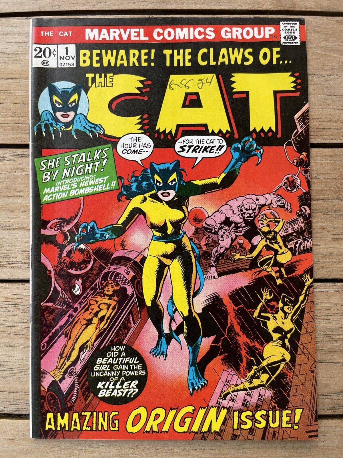 Beware The Cat #1 1972 1st App The Cat/Tigra 8.5 VF+
