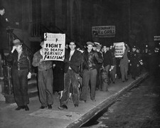 An anti Fascist demonstration by Socialist Workers Party New York - Old Photo picture