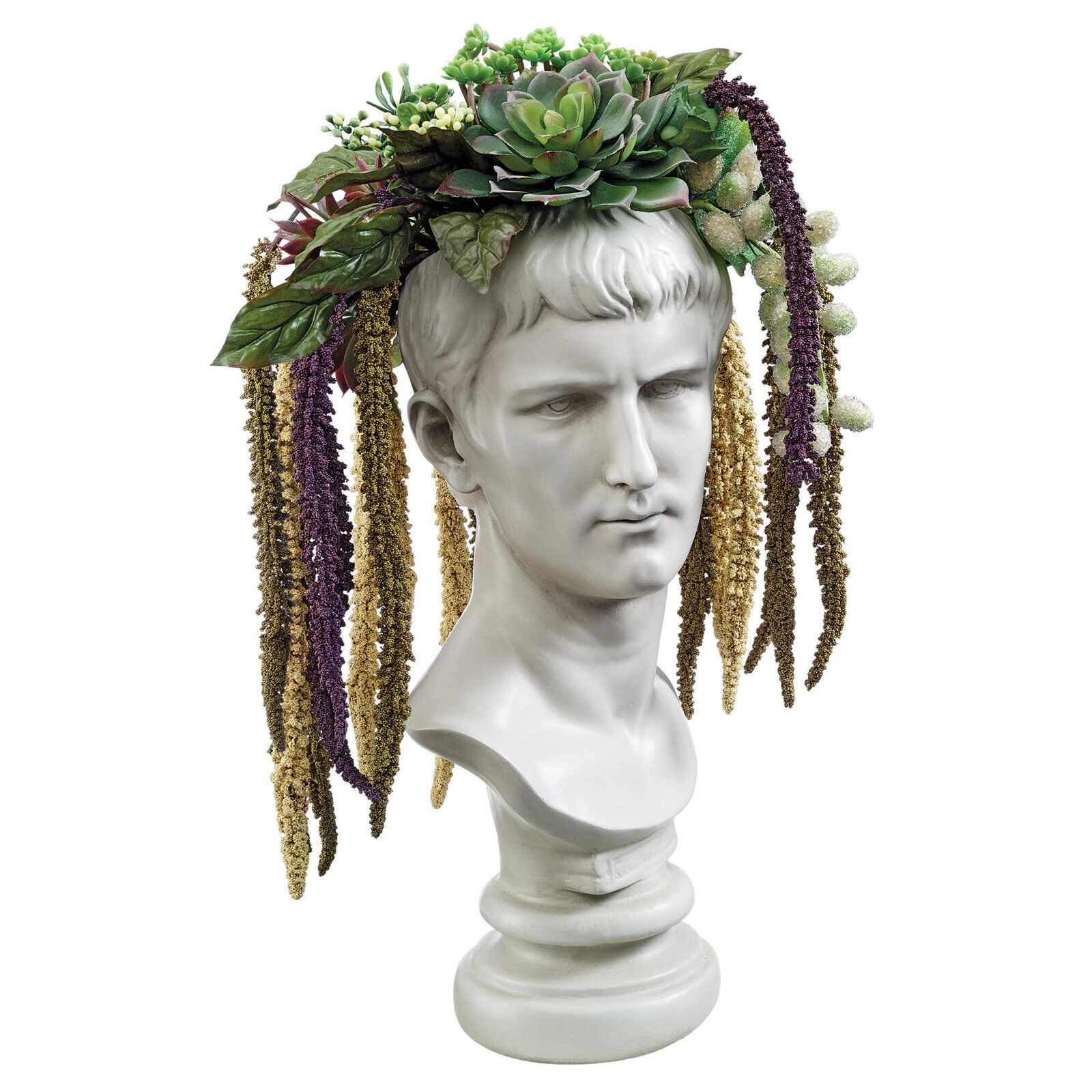 Roman Emperor Caligula Gallery Bust Weather Resistant Flower Planter Display