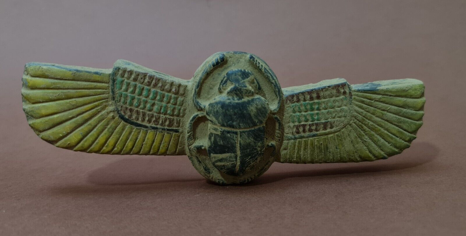 Ancient Egyptian Antiques Winged Scarab Beetle Khepri Egyptian Amulet Egypt BC