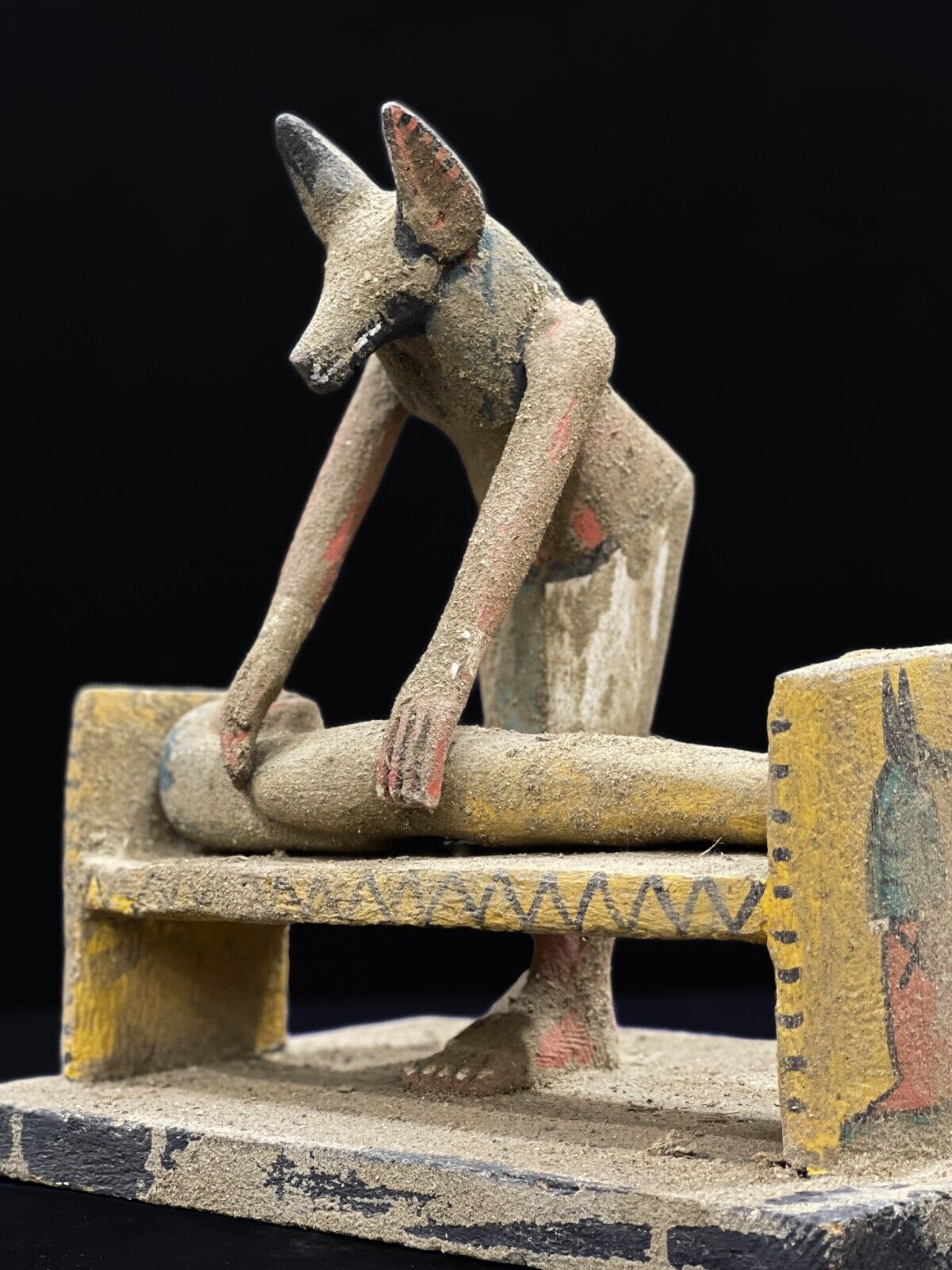 Egyptian God Anubis statue, mummification process - Anubis God