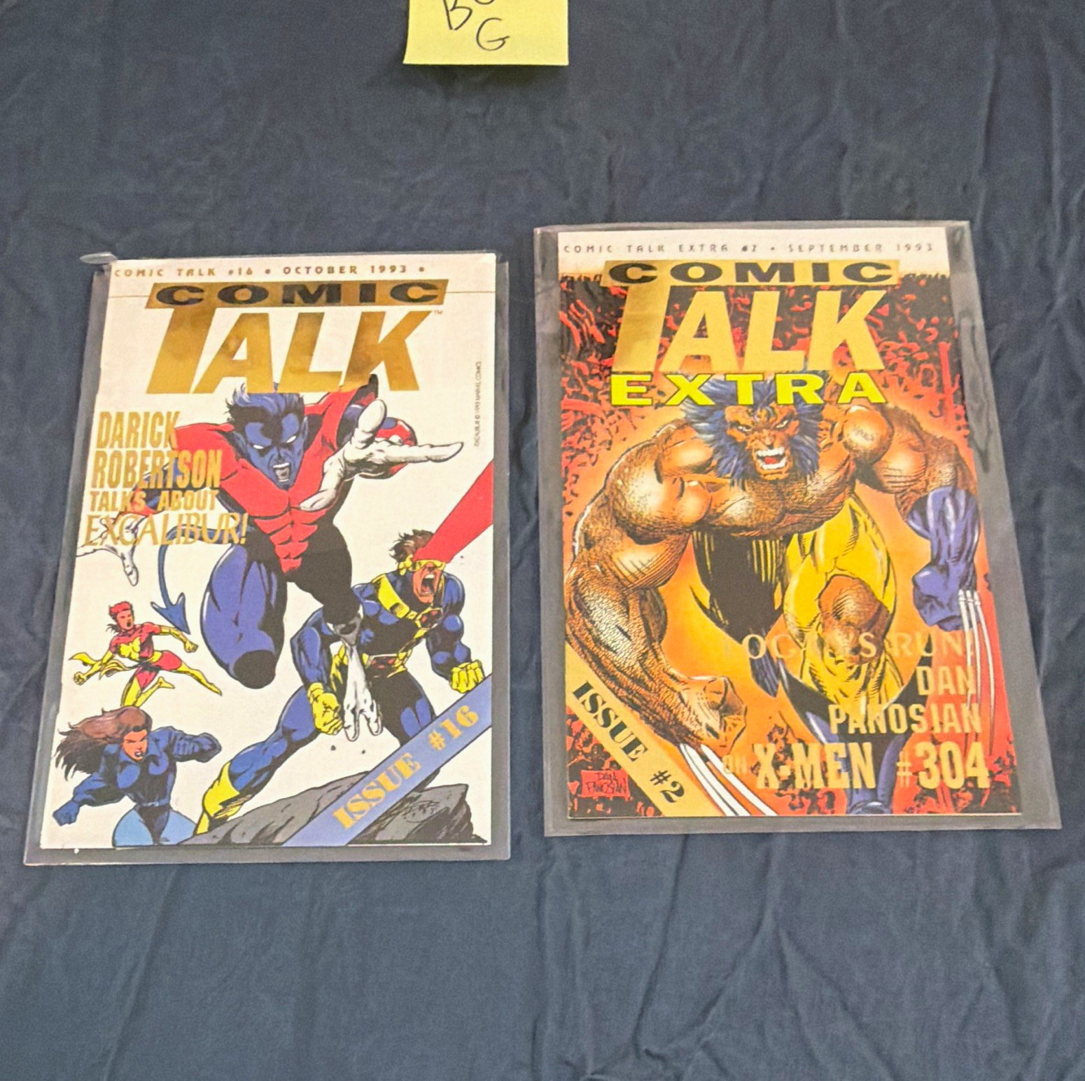 Comic Talk #16 Oct 1993 & Comic Talk Extra #2 Sep 1993 COA Robertson