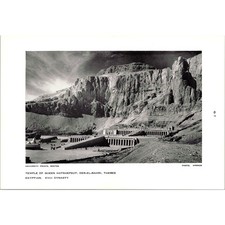 Temple of Queen Hatshepsut Der-El-Bahri Thebes Vintage Print STF-UP2 picture
