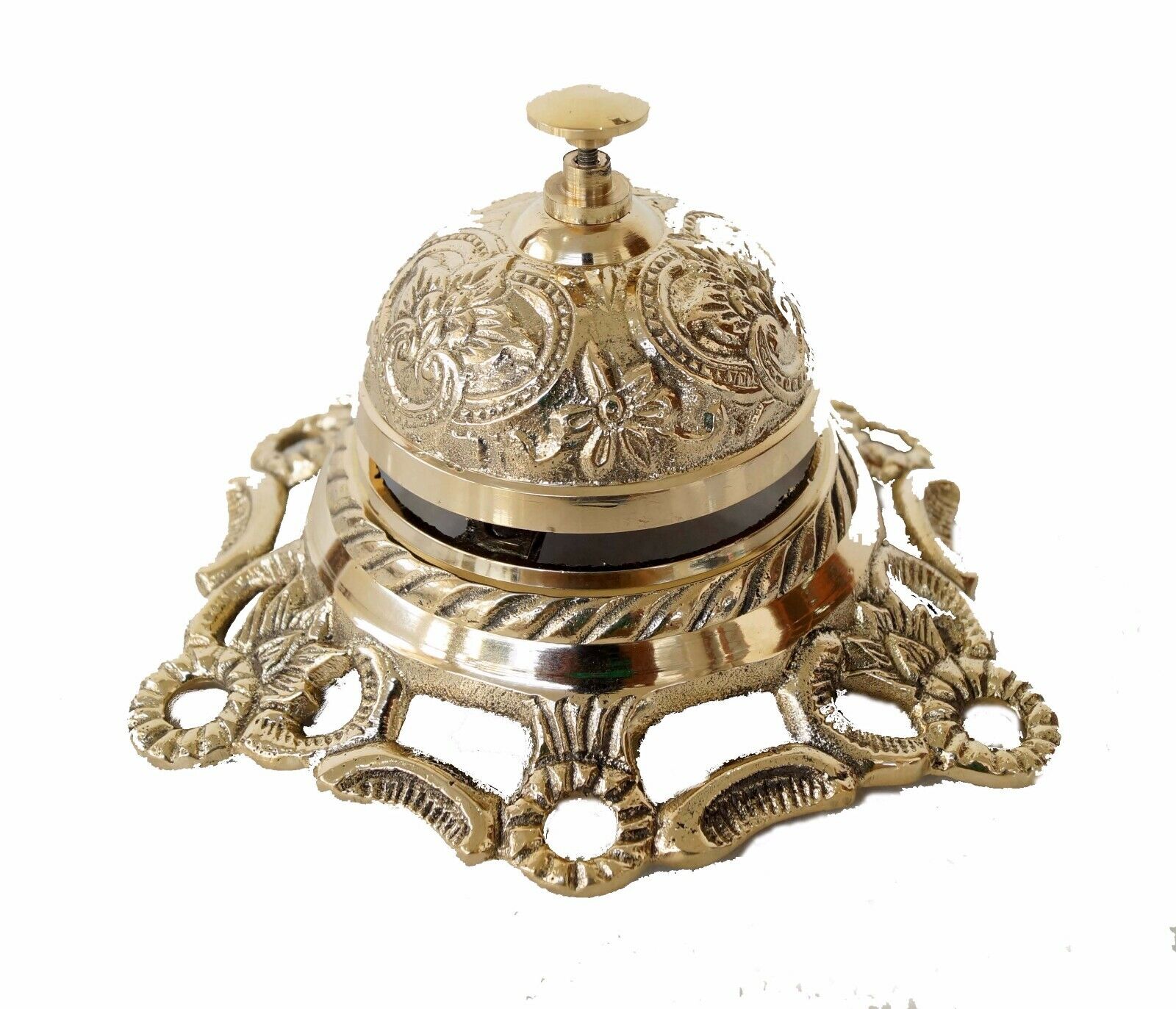 Brass cast table call bell kitchen hotel reception bell designer antique vintage