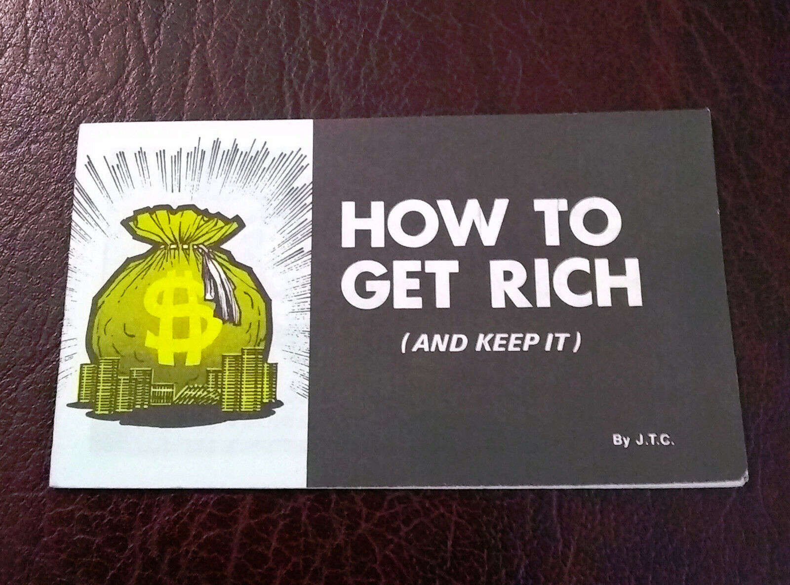 VINTAGE CHICK TRACT HOW TO GET RICH AND KEEP IT Jack Chick Publications 1978 NEW