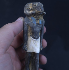 Ancient Egyptian Artifacts Rare Authentic Pharaonic Statue Egyptian God Khnum Bc picture