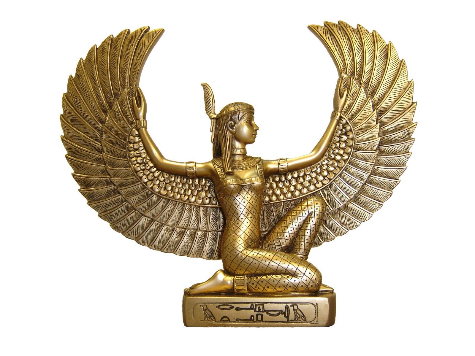 Goddess Isis Maat resin statue egyptian goddess