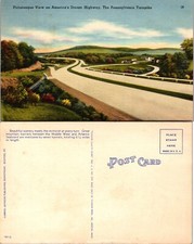 Picturesque View America Dream Highway Pennsylvania Turnpike Postcard picture