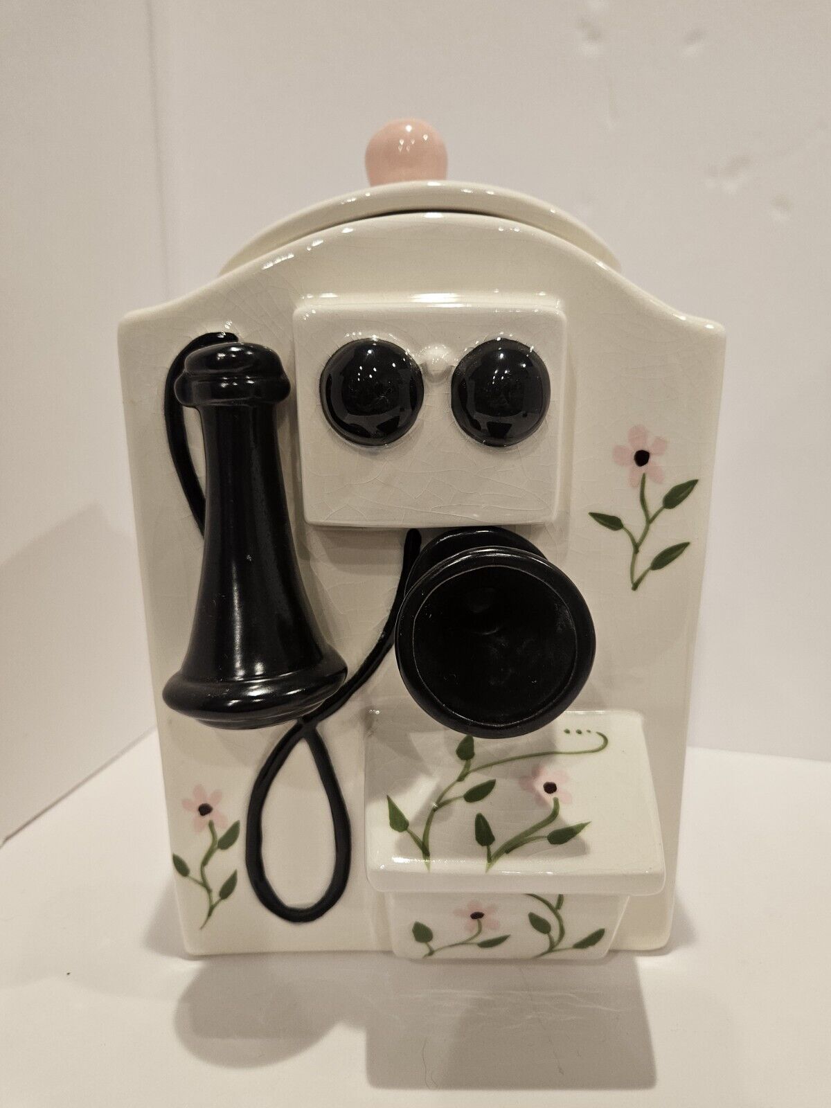Vintage Retro Sierra Vista Pottery Antique Phone Cookie Jar \