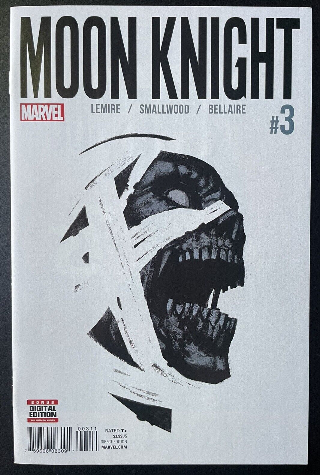 Moon Knight #3 • Negative Space Cover KEY 1st Appearance Ammut (Marvel 2016)
