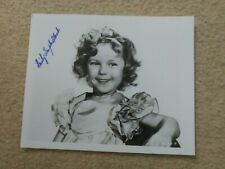 SHIRLEY TEMPLE BLACK PERSONALLY AUTOGRAPHED 8X10 PHOTOGRAPH picture