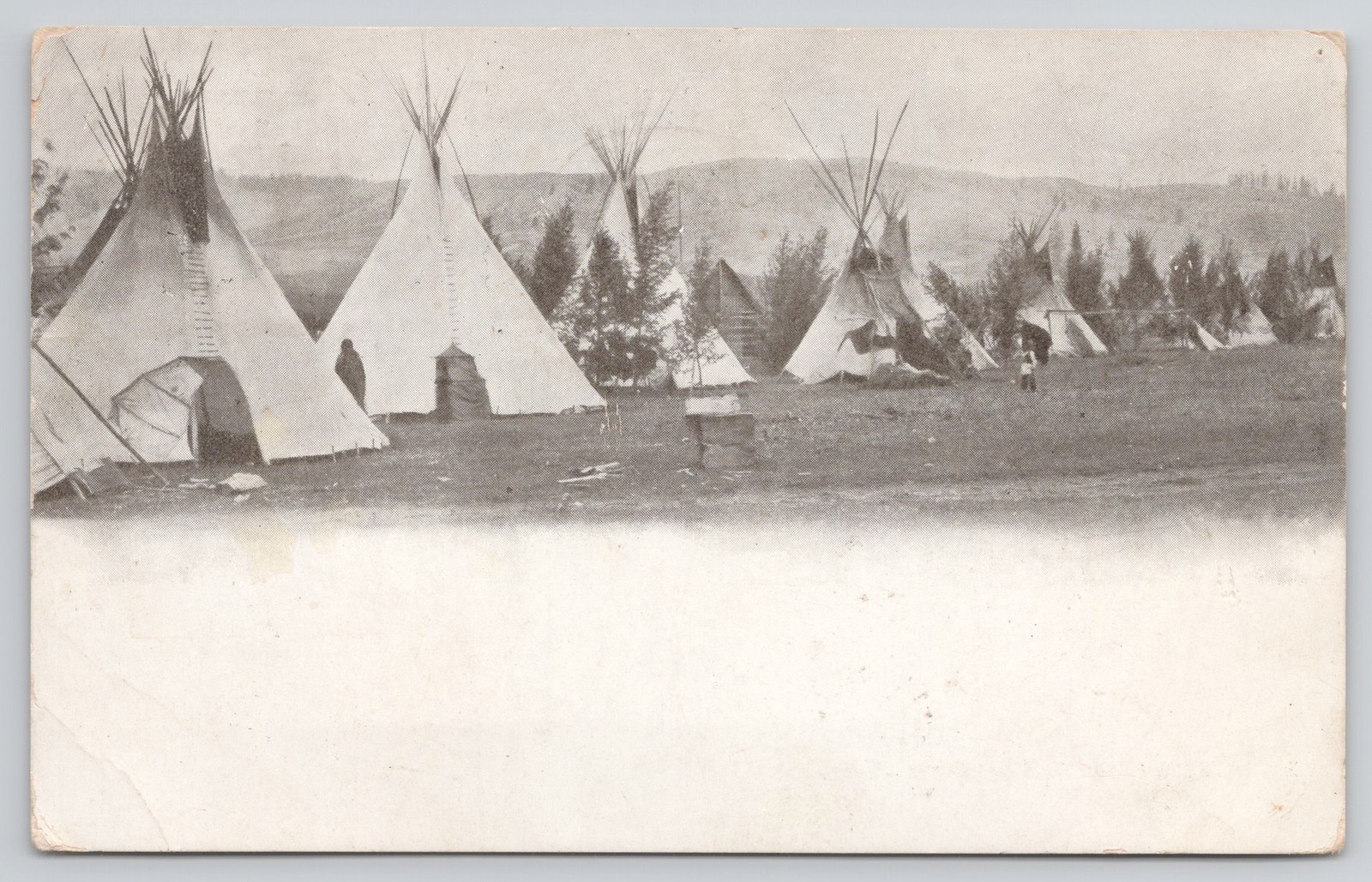 Native American Indian Teepee Camp Mut Too Yah Lat Lat Okanogan WA Postcard Native American Indian Teepee Camp Mut Too Yah Lat Lat Okanogan WA Postcard