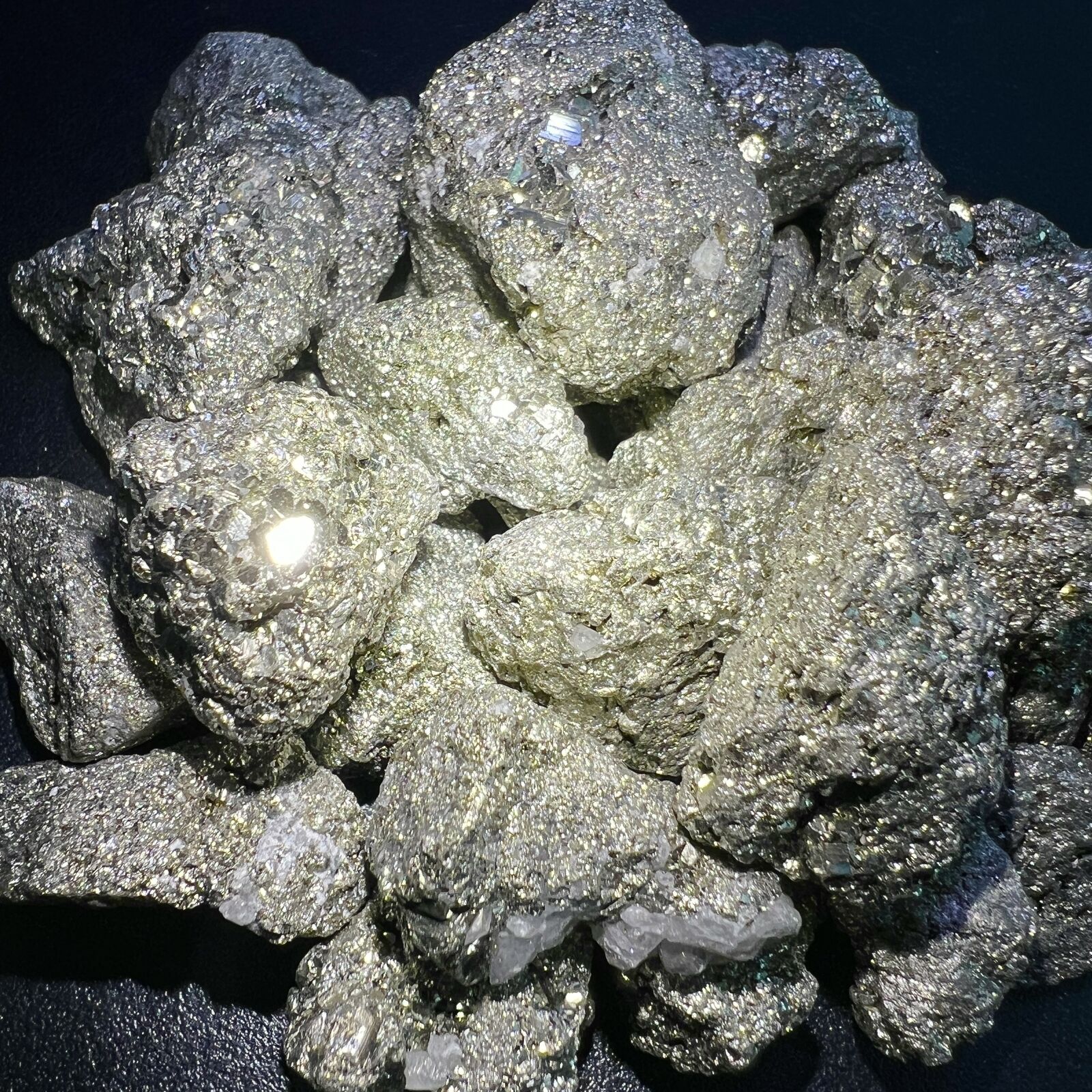 Iron Pyrite Rough (1 LB) One Pound Wholesale Bulk Lot Raw Fools Gold Nugget
