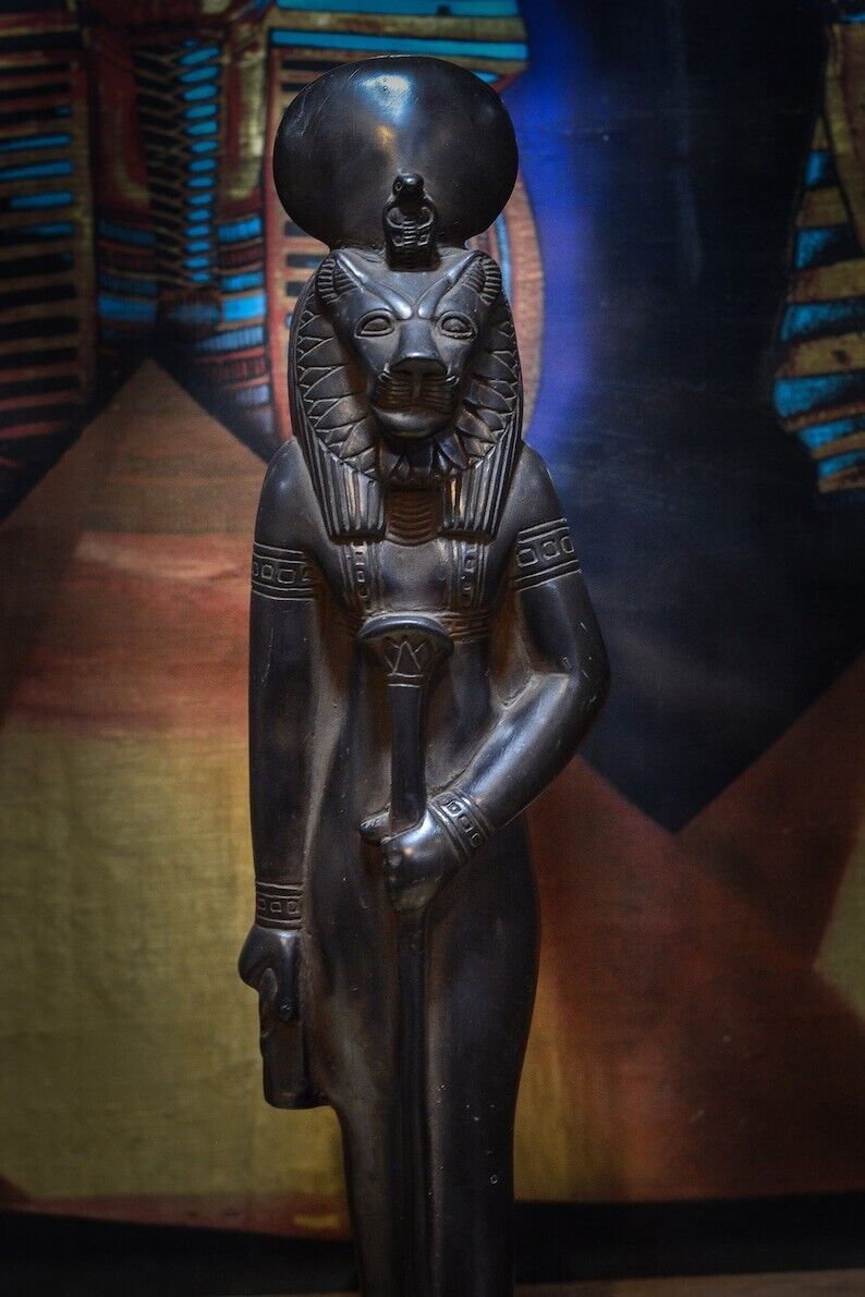 Gorgeous Large SEKHMET the goddess of Healing & war standing as a lion BC