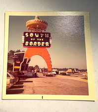 Color Photograph Print South of the Border Roadside Sign,   Circa 1972 picture