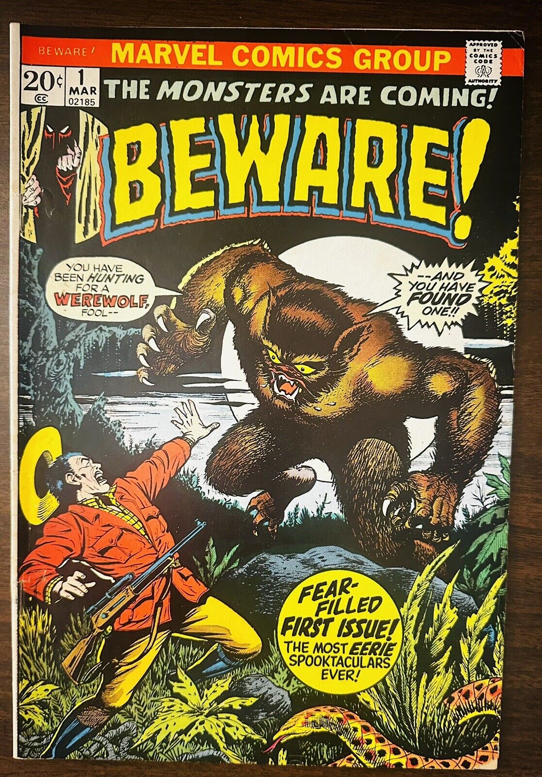 Beware #1 VF- 7.5 Bronze Age (1973) Marvel Comics The Monsters Are Coming