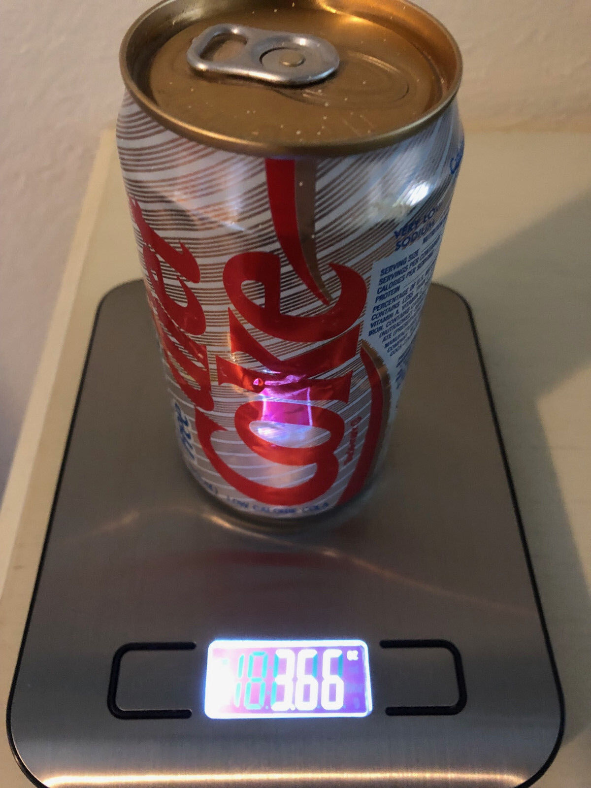 Diet Coke Can Factory Error Partially Filled and Unopened from the 1980\'s