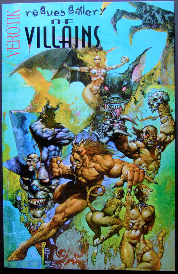 VEROTIK ROGUES GALLERY OF VILLAINS BISLEY EMOND PEARSON SHARP CANETE HORLEY