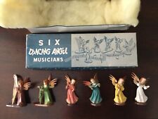 Six Dancing Angel Musicians in original box. 1950’s picture