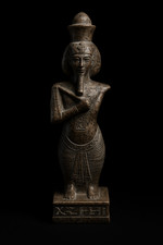 Rare Antique Ancient Egyptian Stone Statue of King Akhenaten Magic Hieroglyphics picture