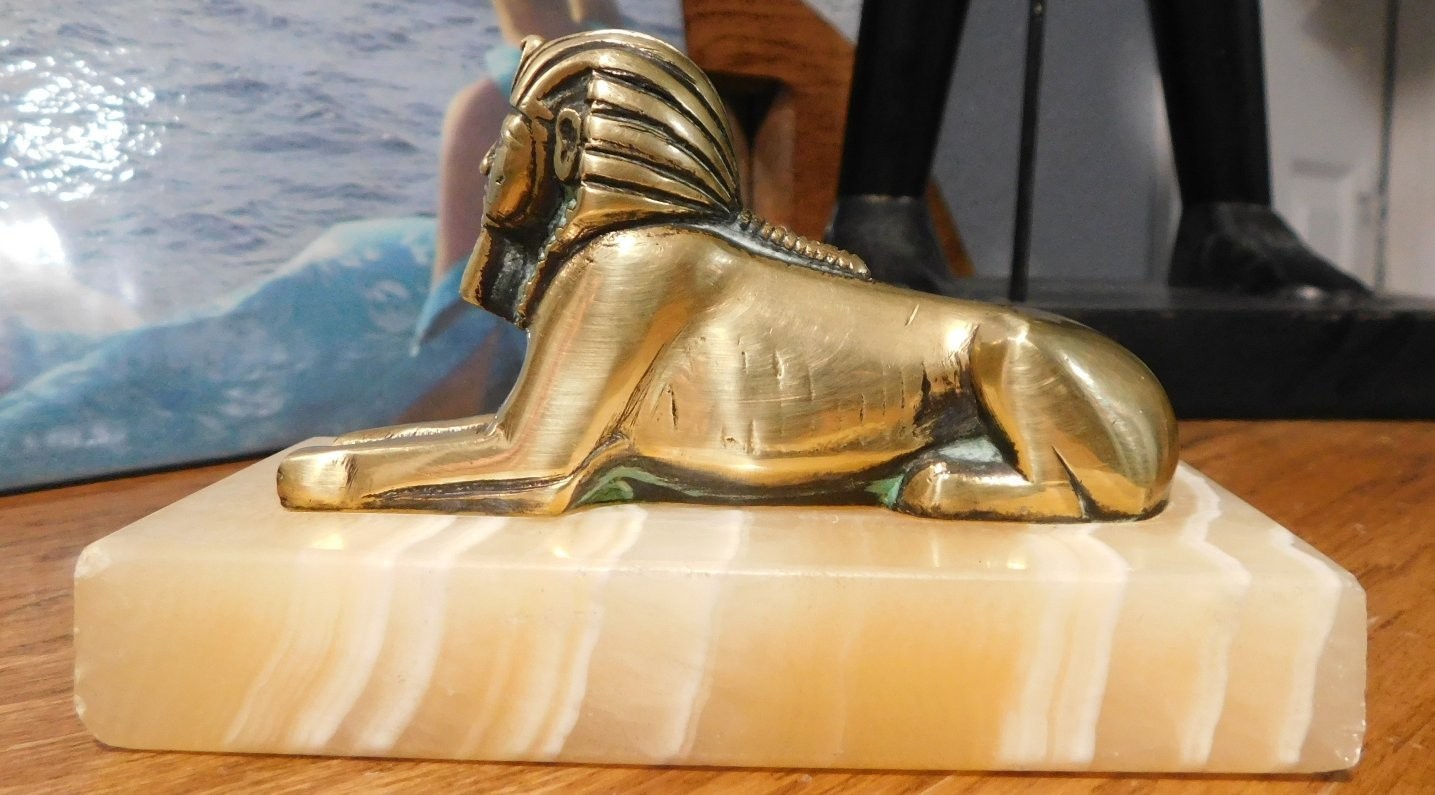 Egyptian Antique Brass Sphinx - 1 owner for sixty-three years Egyptian Antique Brass Sphinx - 1 owner for sixty-three years