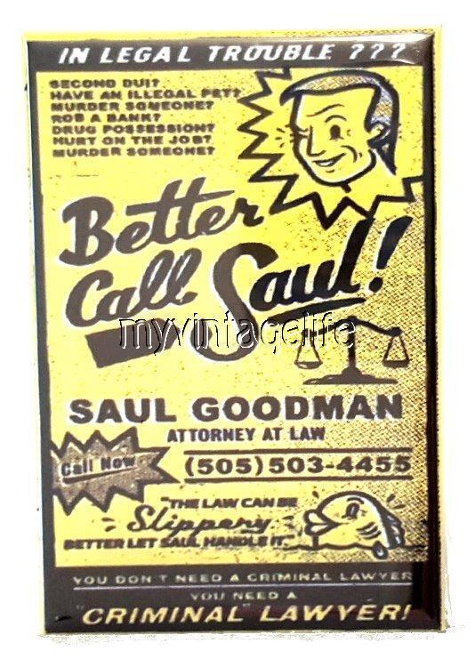 BETTER CALL SAUL YELLOW PAGES AD Fridge MAGNET  2\