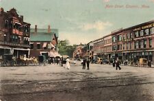 Main Street Taunton MA Store Fronts c.1911 Postcard B7 picture